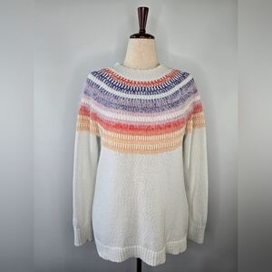 Christopher & Banks Cotton Knit Sweater Size L